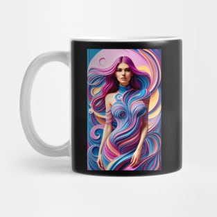 Abstract Composition Fashion Style Female Model Mug